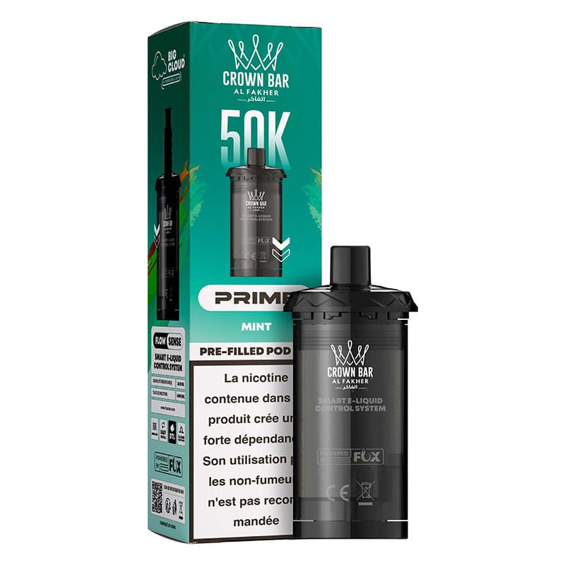 Cartouches HyperMax Prime Crown Bar 50K 2x10ml - Al Fakher