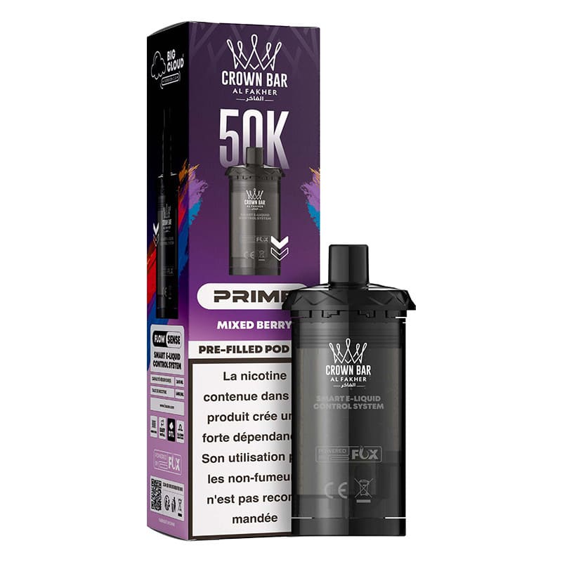 Cartouches HyperMax Prime Crown Bar 50K 2x10ml - Al Fakher
