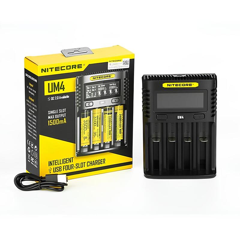NITECORE UM4 - Chargeur Accus 4 Slots-VAPEVO