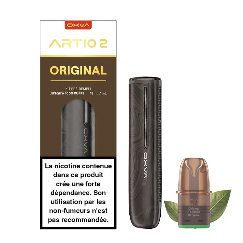 OXVA Artio 2 - Puff Rechargeable 900mAh 2ml 18mg Original | VAPEVO