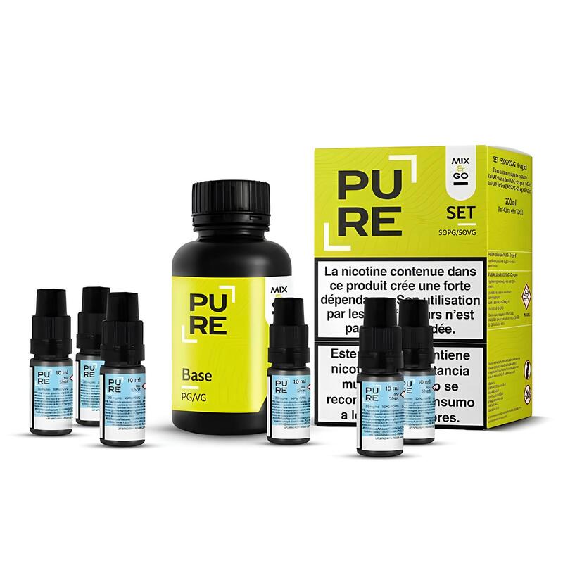 Pack Base DIY Mix&Go Pure 200ml 6 mg 50:50 | VAPEVO