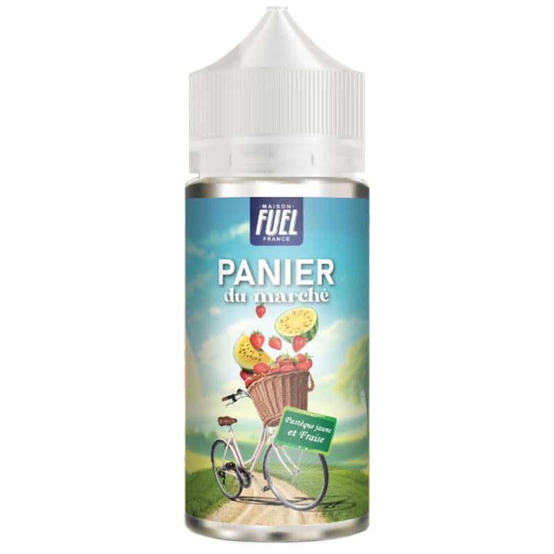 PANIER DU MARCHÉ Fraise et Pastèque Jaune - E-liquide 100ml-0 mg-VAPEVO