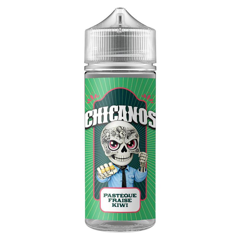 E-liquide Pastèque Fraise Kiwi 50ml/100ml 0mg – Chicanos