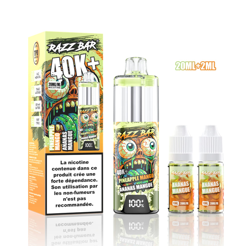 Kit Razz Bar 40K 20mg