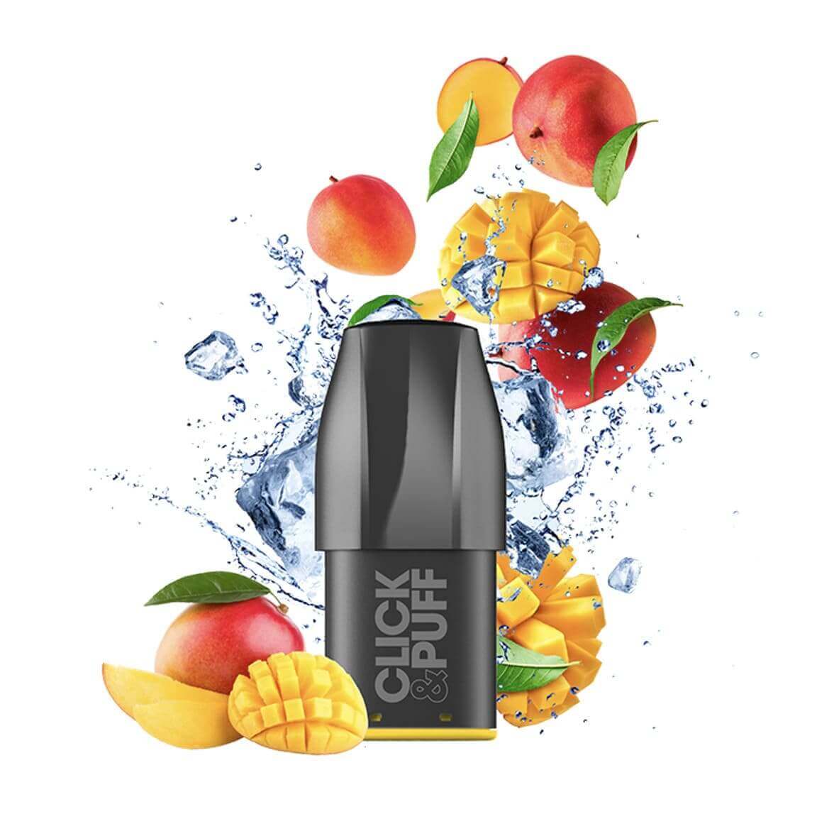 Pod X-Bar Click & Puff 2ml 650 Puffs Ice Mango 10 mg | VAPEVO