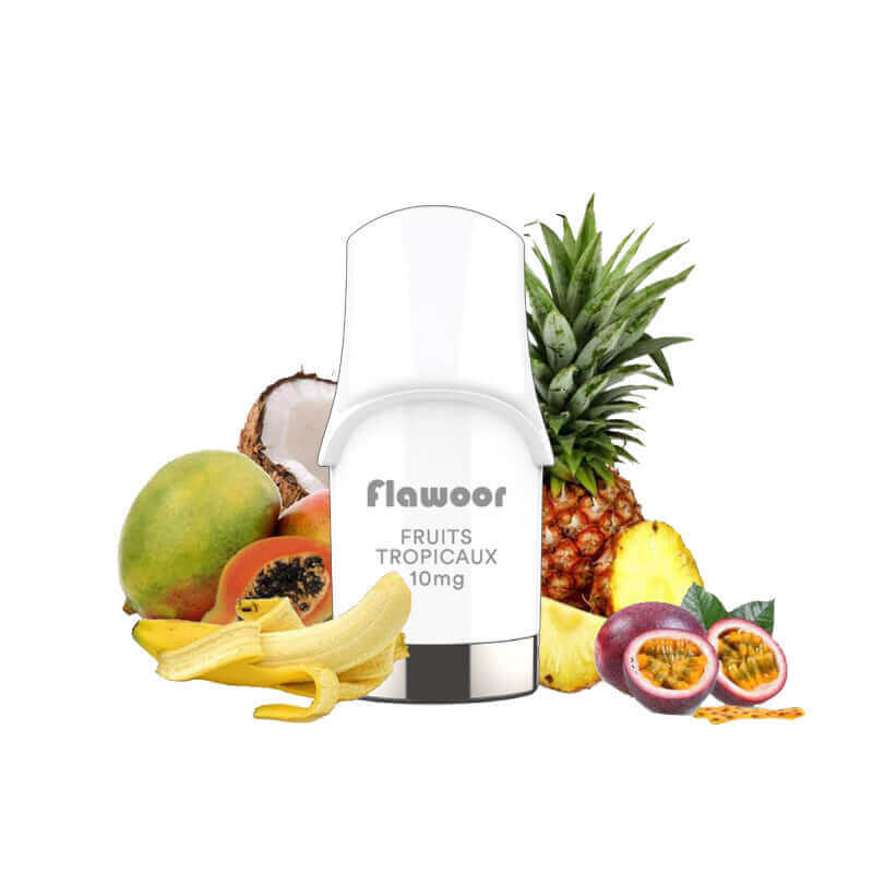Pods Flawoor Mate 2 2ml 600 Puffs – Pack de 2 10 mg Fruits Tropicaux | VAPEVO