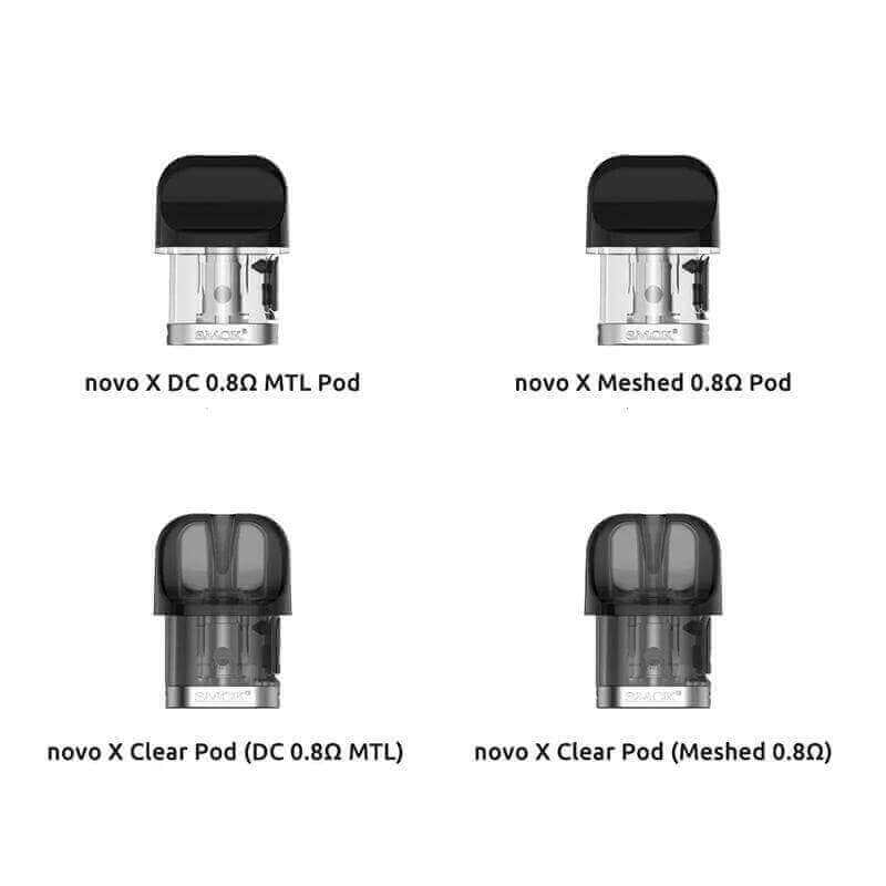 Pods Smok Novo X 2ml – Pack de 3 DC 0.8 ohm MTL | VAPEVO