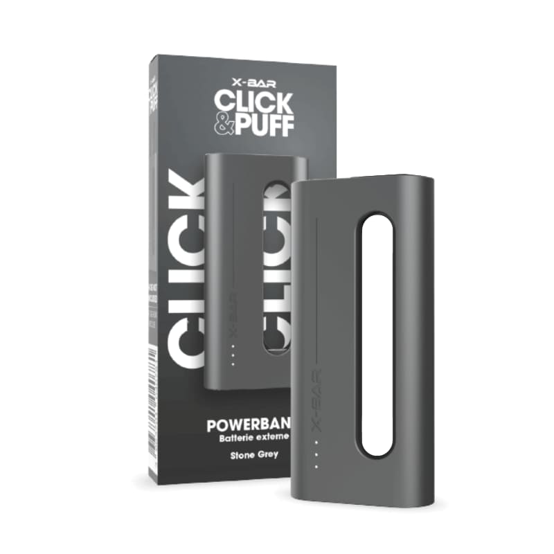 Powerbank X-Bar Click & Charge 1200mAh Stone Grey | VAPEVO