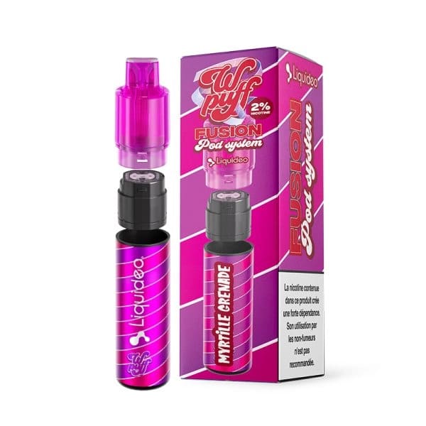 Puff Wpuff Fusion LIQUIDEO 15000 Puffs 10 mg Myrtille Grenade | VAPEVO