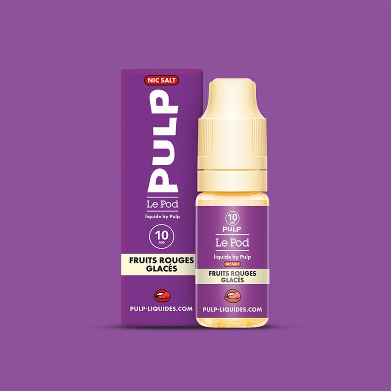 PULP Le Pod Fruits Rouges Glacés - Sel de nicotine 10ml-0 mg-VAPEVO