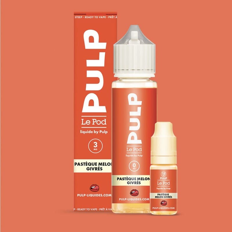 PULP Le Pod Pastèque Melon Givrés - Pack E-liquide 60ml-3 mg-VAPEVO