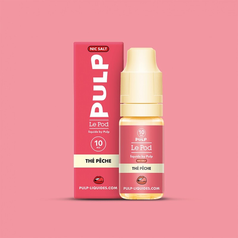 PULP Le Pod Thé Pêche - Sel de nicotine 10ml-0 mg-VAPEVO