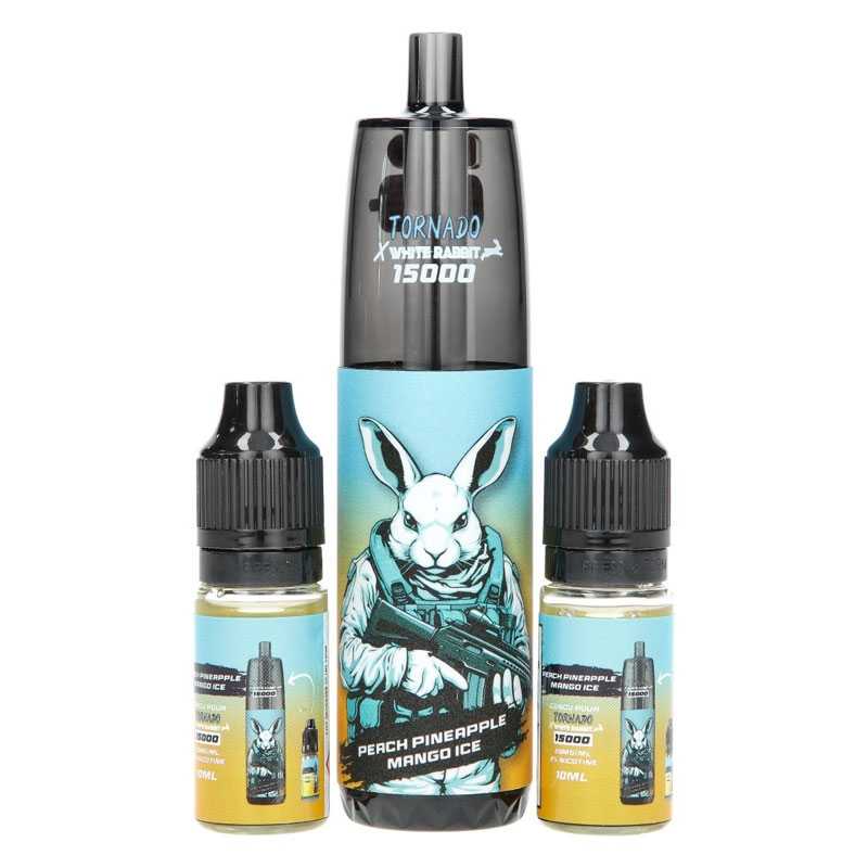 RANDM X WHITE RABBIT Tornado 15000 - Puff Rechargeable 15000 Puffs 14ml-10 mg-Peach Pineapple Mango-VAPEVO