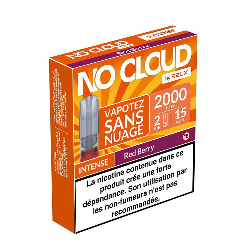 Cartouches Relx No Cloud Intense 2ml - Pack de 2