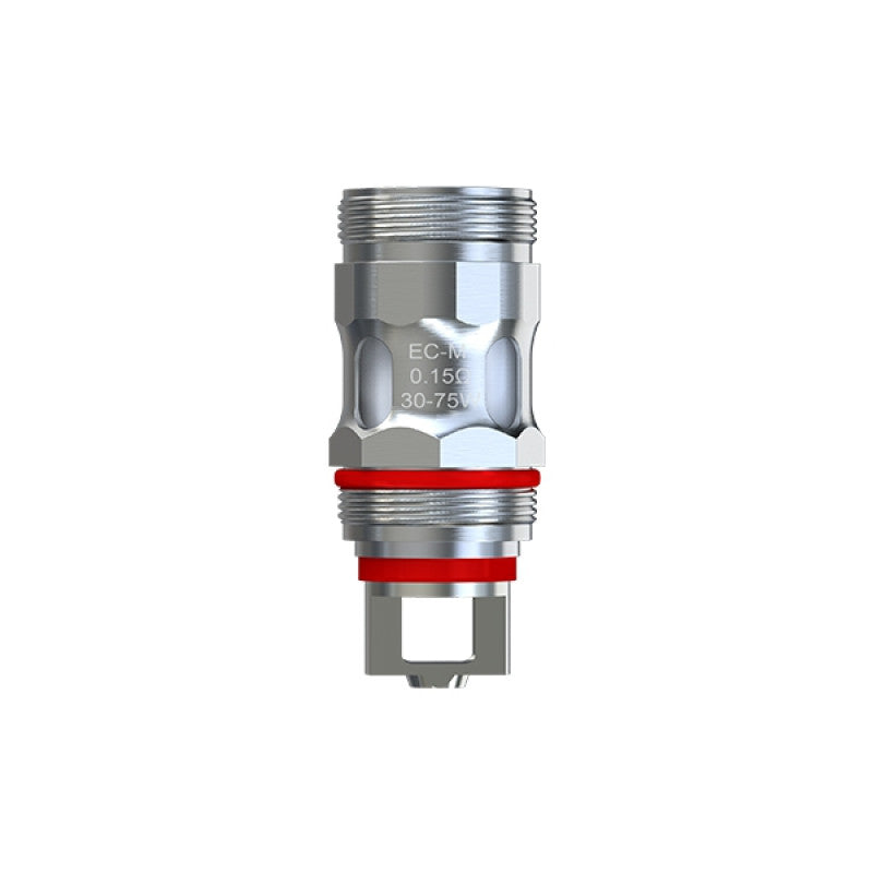 Résistance Eleaf EC-M en acier inoxydable avec joints rouges, gravée 0.15 ohm et 30-75W pour clearomiseur Melo.