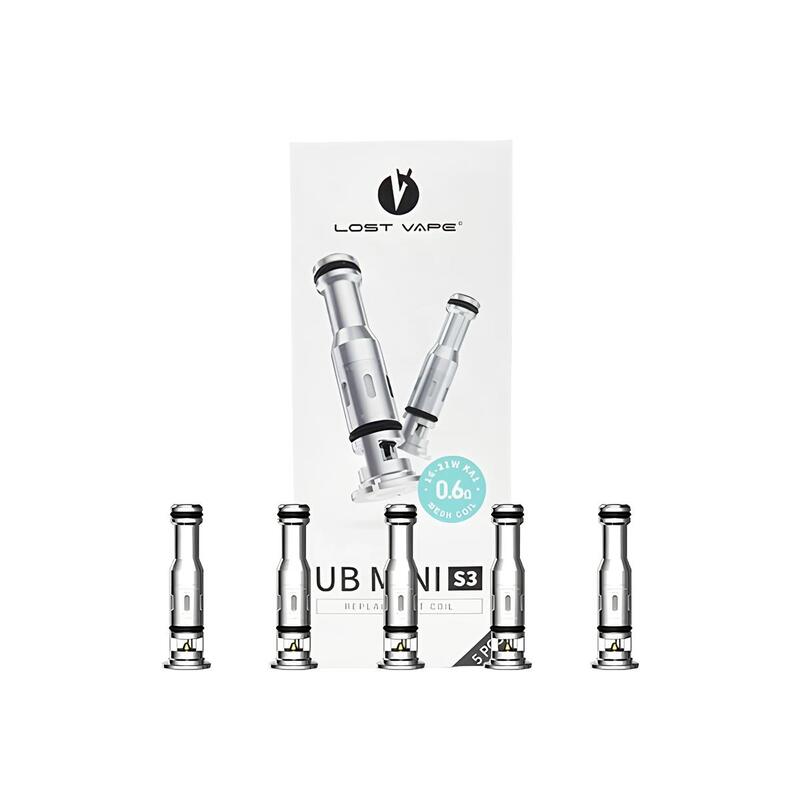 Résistances Lost Vape UB Mini V2 – Pack de 5 S3 0.6 ohm | VAPEVO
