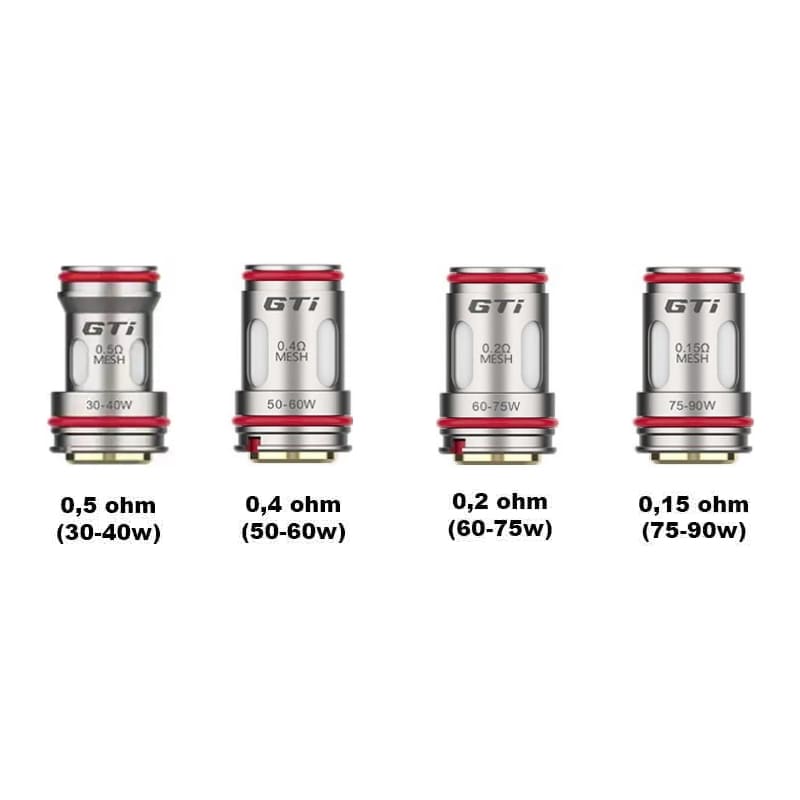 Résistances Vaporesso GTI – Pack de 5 0.15 ohm | VAPEVO