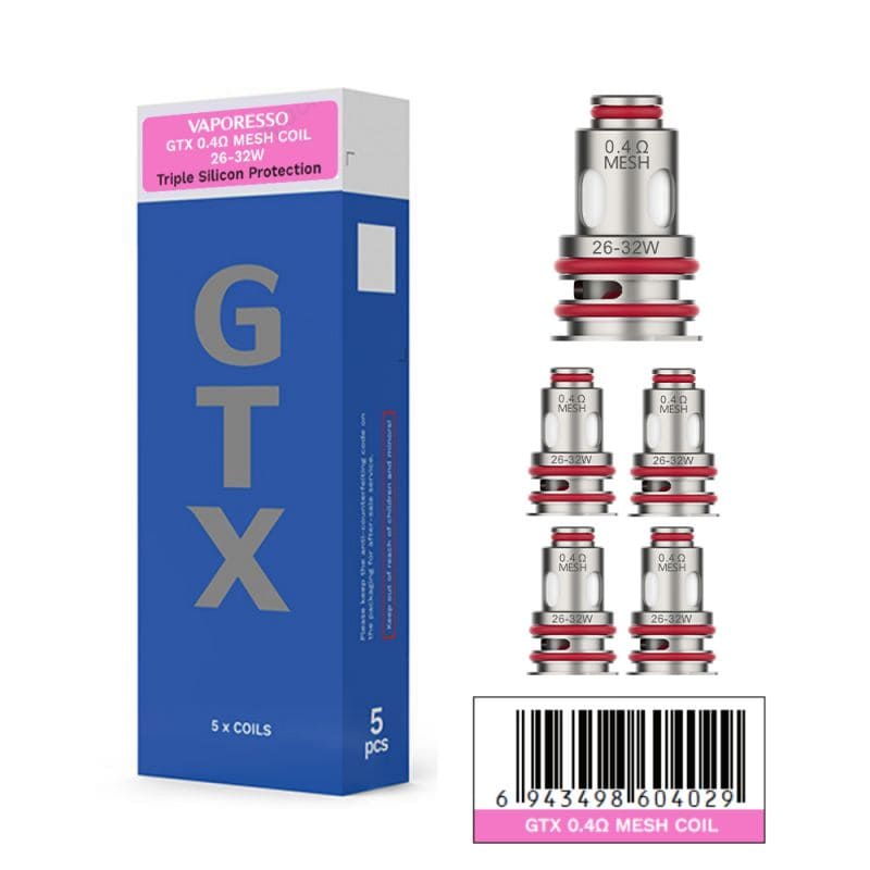 Résistances Vaporesso GTX V2 – Pack de 5 GTX-2 0.4 ohm | VAPEVO