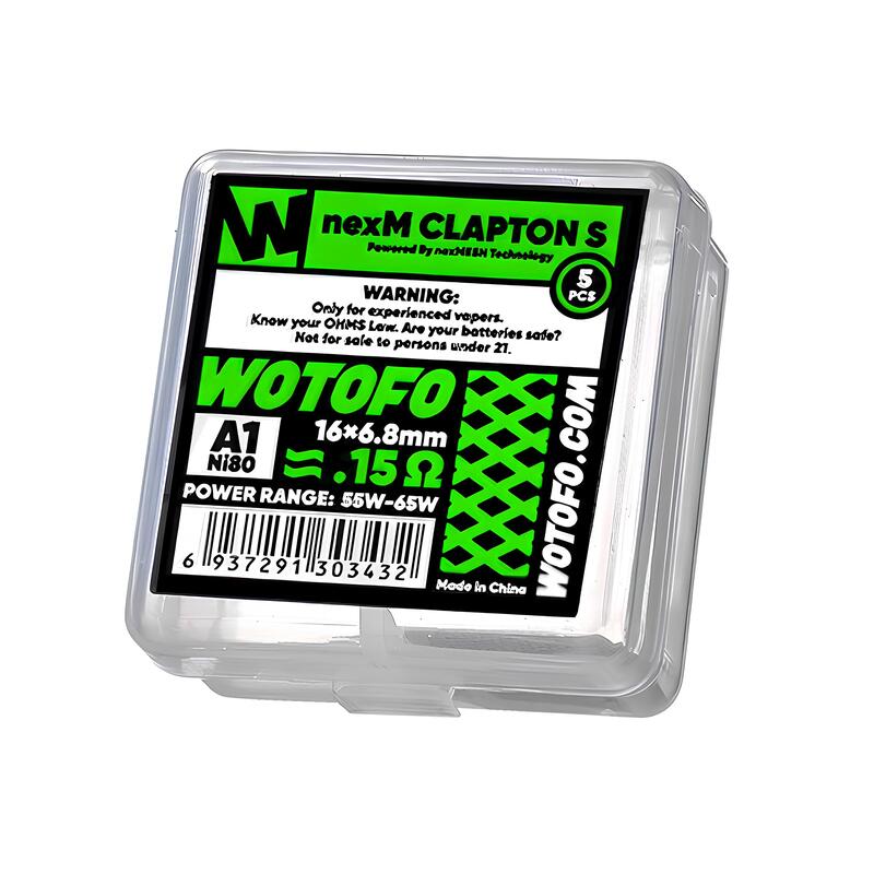 Résistances Wotofo NexMesh Profile 1.5 & RDTA - Pack de 10 nexMESH Clapton S A1 0.15 ohm | VAPEVO