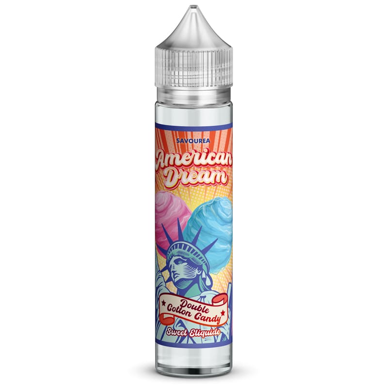 SAVOUREA American Dream Double Cotton Candy - E-liquide 50ml/100ml 0mg 50 ml | VAPEVO