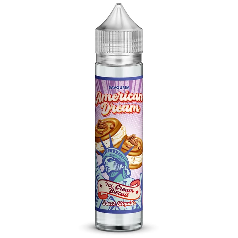 SAVOUREA American Dream Ice Cream Biscuit - E-liquido 50ml/100ml SAVOUREA American Dream Ice Cream Biscuit - E-liquido 50ml/100ml