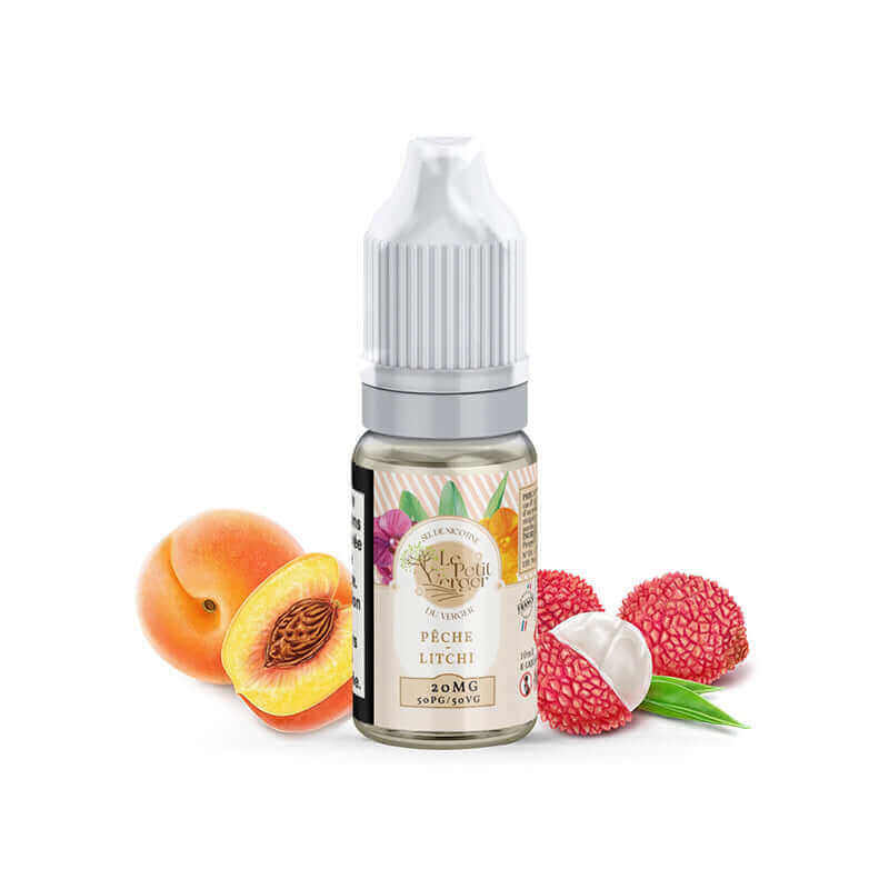 SAVOUREA Le Petit Verger Pêche Litchi - E-liquide 10ml-3 mg-VAPEVO