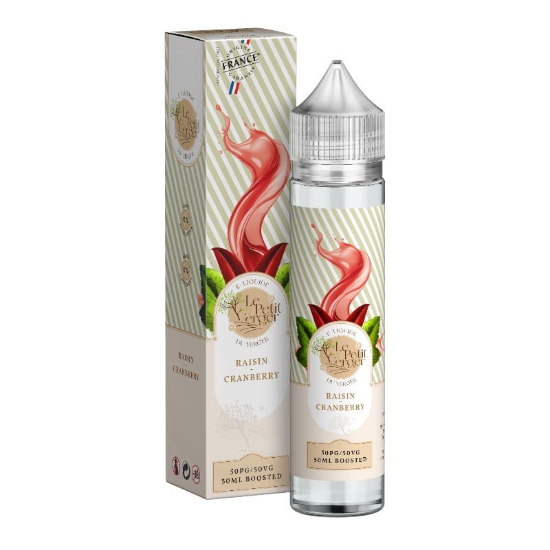 SAVOUREA E-liquide Le Petit Verger Raisin Cranberry 50ml pas cher et livraison gratuite | VAPEVO SAVOUREA E-liquide Le Petit Verger Raisin Cranberry 50ml pas cher et livraison gratuite | VAPEVO