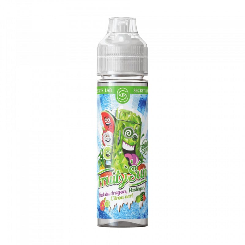 SECRET'S LAB Fruity Sun Edition Emeraude - Fruit du Dragon Pastèque Citron Vert - E-liquide 50ml 0mg | VAPEVO