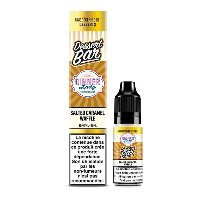 Sel de Nicotine Dinner Lady Dessert Bar Salted Caramel Waffle 10ml 10 mg | VAPEVO