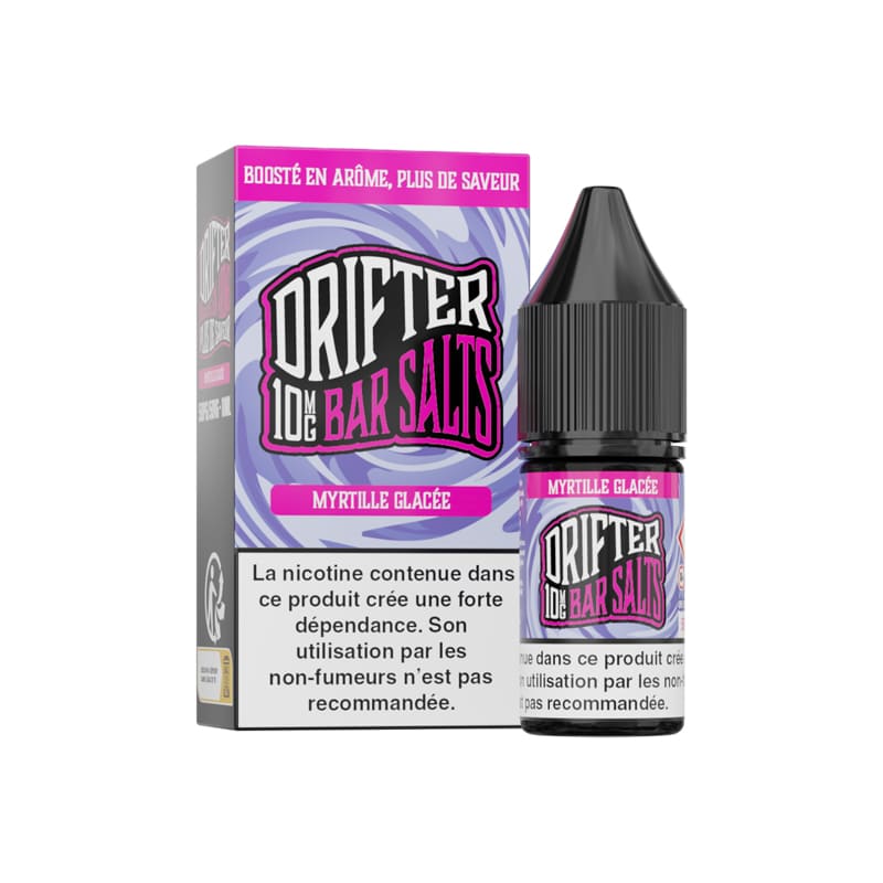Sel de Nicotine Drifter Bar Salts Myrtille Glacée 10ml 10 mg | VAPEVO