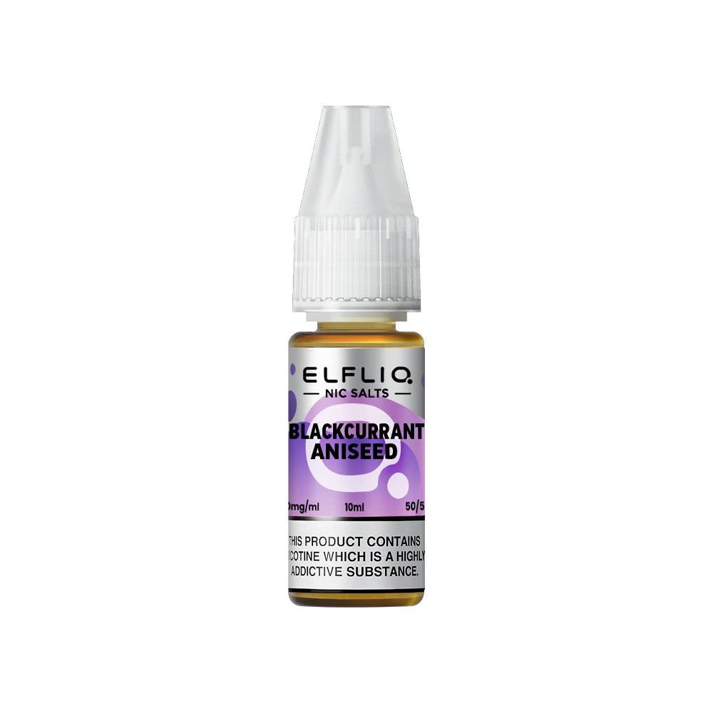 Sel de Nicotine Elfbar Elfliq Blackcurrant Aniseed 10ml 10 mg | VAPEVO