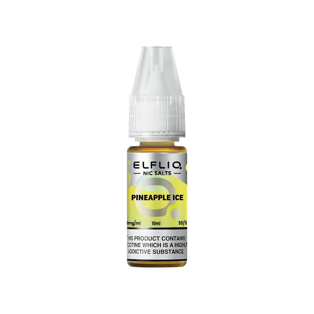 Sel de Nicotine Elfbar Elfliq Pineapple Ice 10ml 10 mg | VAPEVO