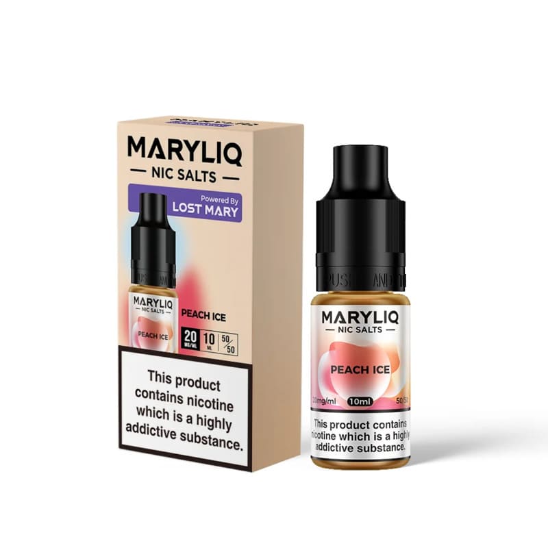 Sel de Nicotine Lost Mary Maryliq Peach Ice 10ml 10 mg | VAPEVO