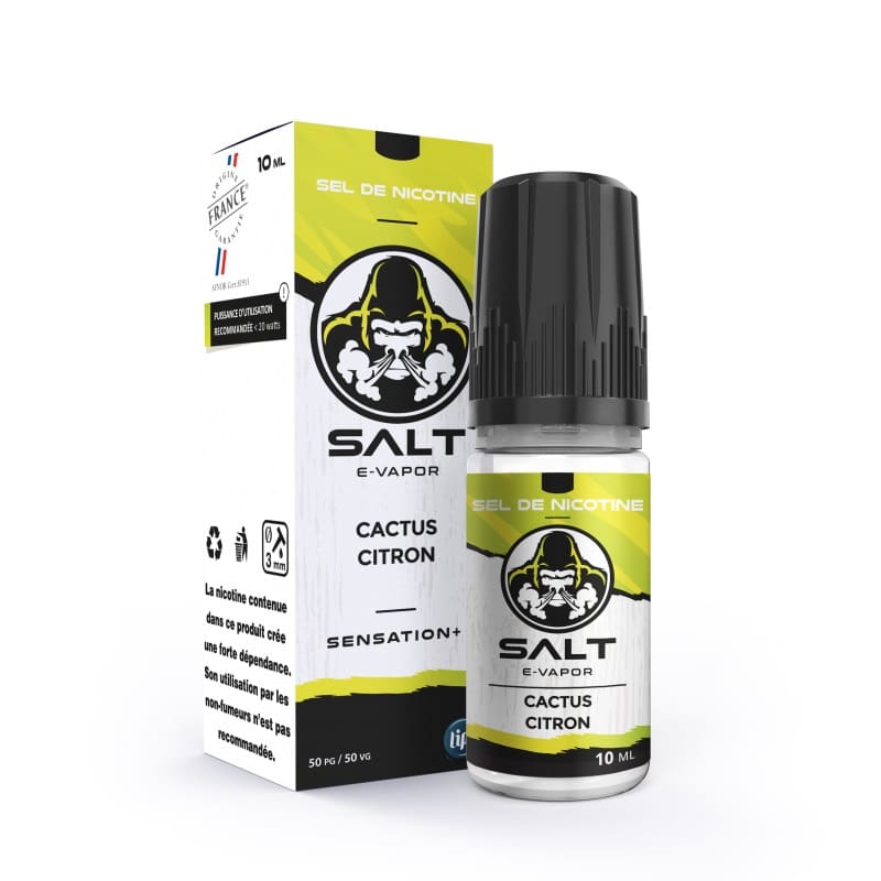 Sel de Nicotine Salt E-Vapor Cactus Citron 10ml 10 mg | VAPEVO