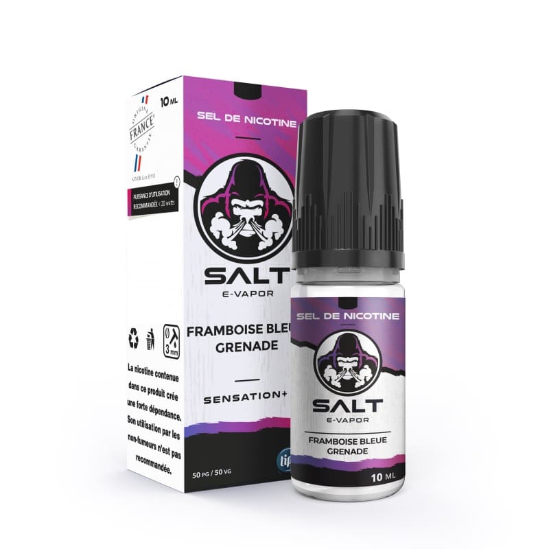 Sel de Nicotine Salt E-Vapor Framboise Bleue Grenade 10ml 10 mg | VAPEVO