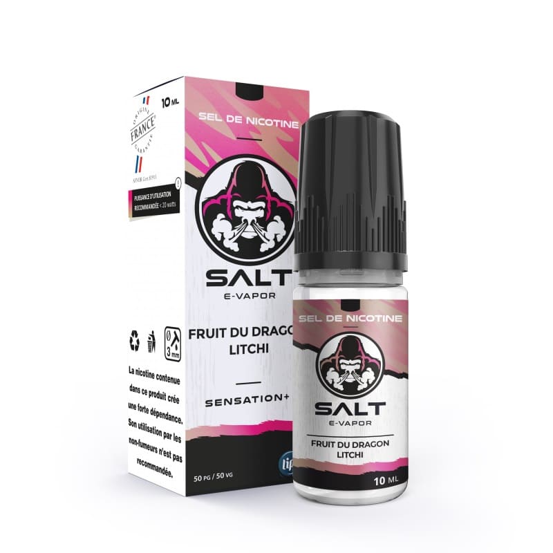Sel de Nicotine Salt E-Vapor Fruit du Dragon Litchi 10ml 10 mg | VAPEVO