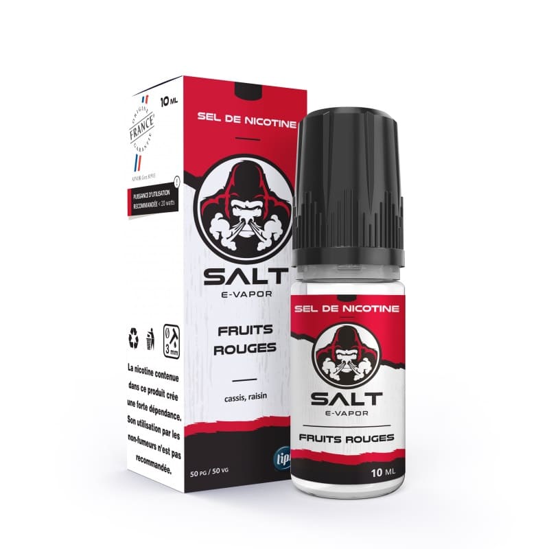 Sel de Nicotine Salt E-Vapor Fruits Rouges 10ml 10 mg | VAPEVO
