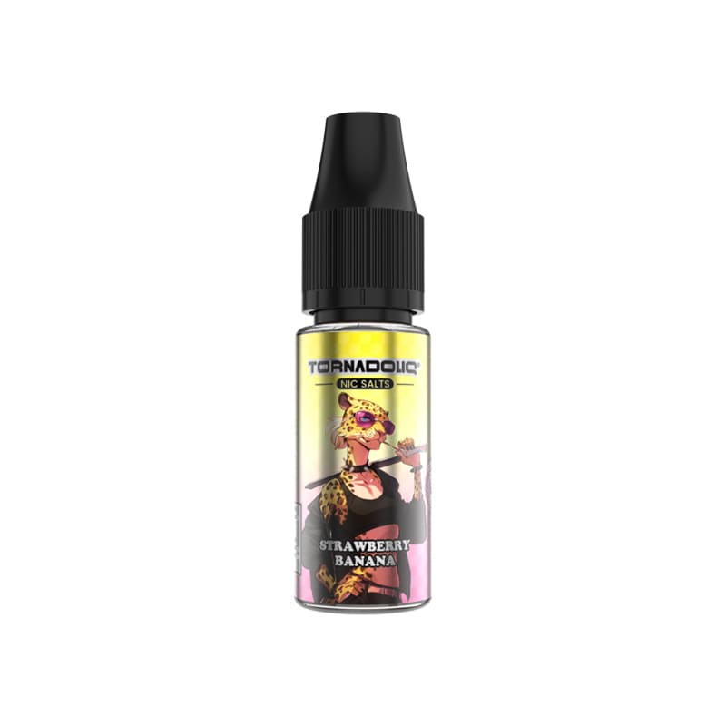 Sel de Nicotine TornadoLiq Strawberry Banana 10ml 10 mg | VAPEVO