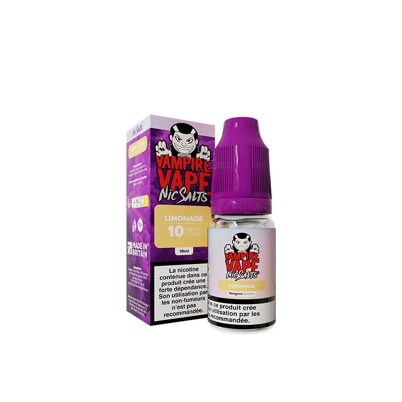Sel de Nicotine Vampire Vape Limonade 10ml 10 mg | VAPEVO