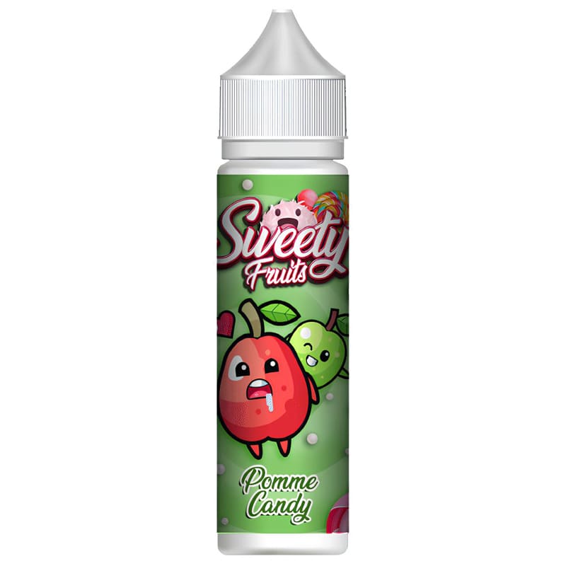 SWEETY FRUITS Pomme Candy - E-liquide 50ml-0 mg-VAPEVO