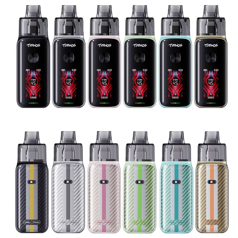 UWELL Typhos Pro - Kit E-Cigarette 45W 3000mAh 6ml-Creamy Azure-VAPEVO