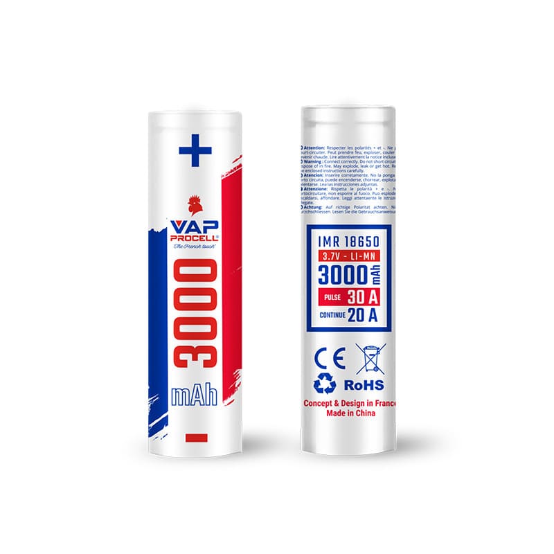 VAP PROCELL Accu IMR 18650 3000mAh-VAPEVO