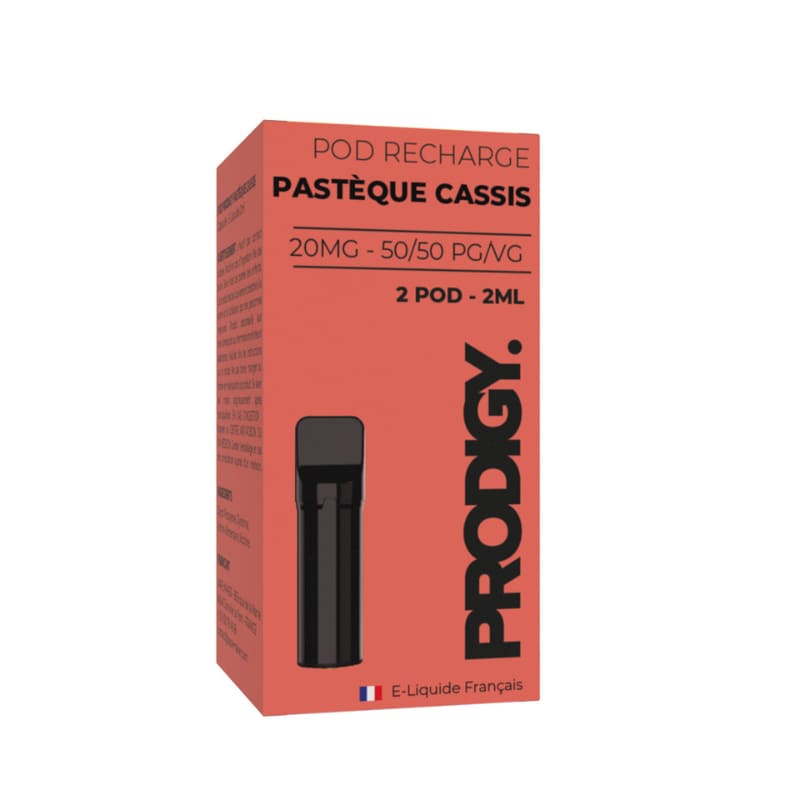 VAPE MAKER Prodigy - Pack de 2 Cartouches 2ml 20mg-0 mg-Cassis Baies-VAPEVO