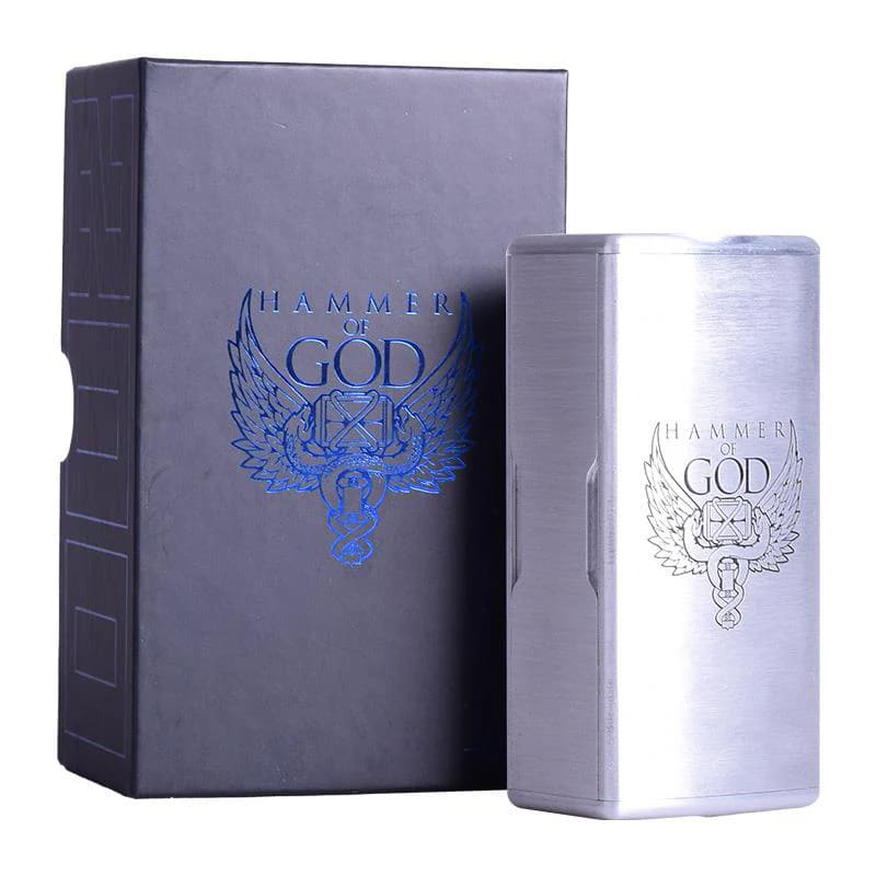 VAPERZ CLOUD Hammer Of God 200 - Box Mod 200W-Raw Silver-VAPEVO