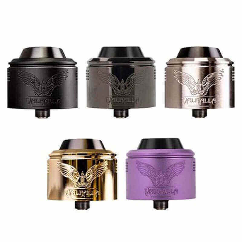 VAPERZ CLOUD Suicide Mods Valhalla V2 RDA - Atomiseur Reconstructible 40mm-Matte Black-VAPEVO