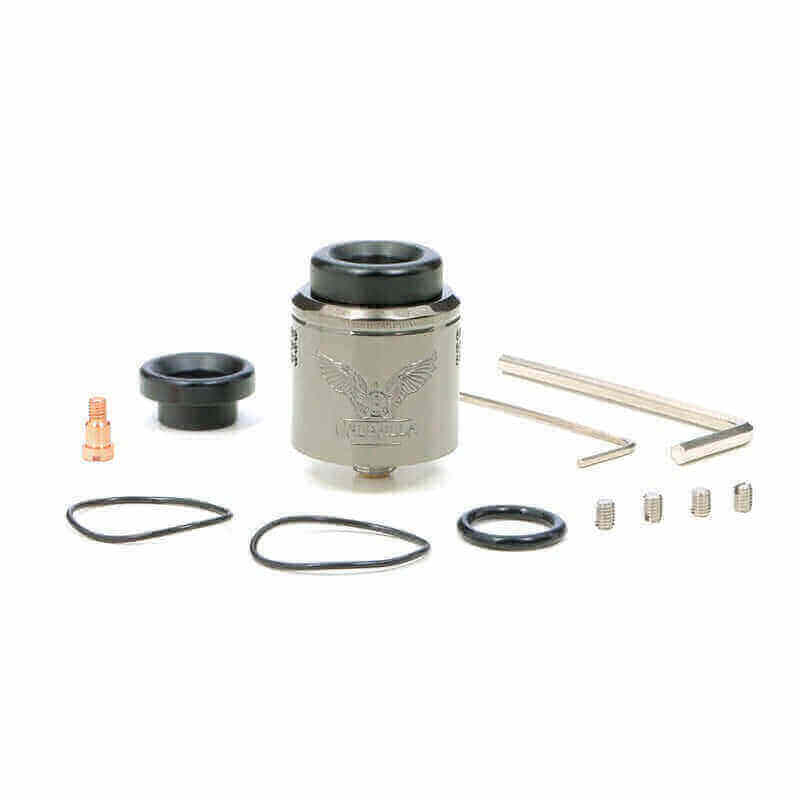 VAPERZ CLOUD Valhalla V2 Micro RDA - Atomiseur Reconstructible 25mm-Gunmetal-VAPEVO