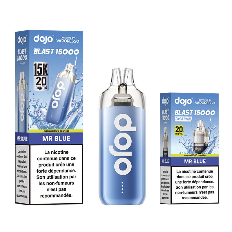 VAPORESSO Dojo Blast 30K - Puff Rechargeable 30000 Puffs-20 mg-Mr Blue-VAPEVO