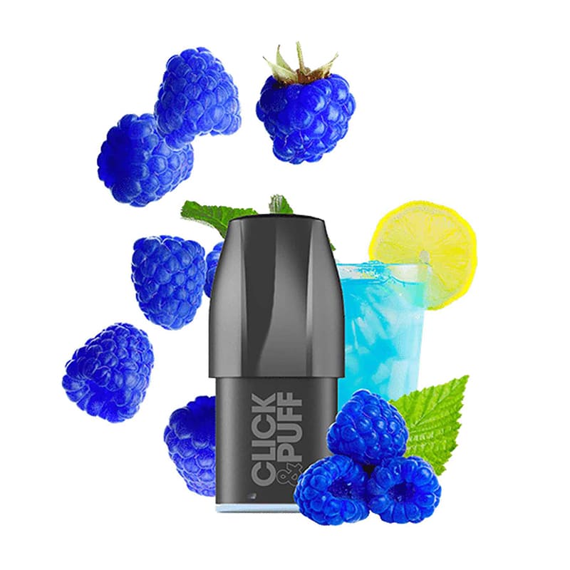 X-BAR Click & Puff - Cartouche 2ml 650 Puffs-Blue Razz Lemonade-10 mg-VAPEVO