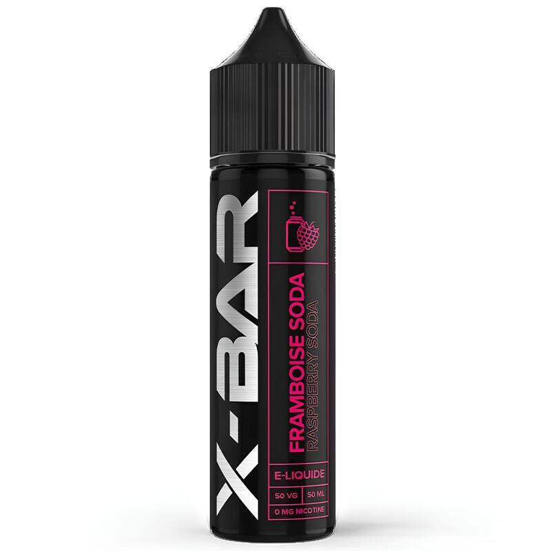 X-BAR Framboise Soda - E-liquide 50ml-0 mg-VAPEVO