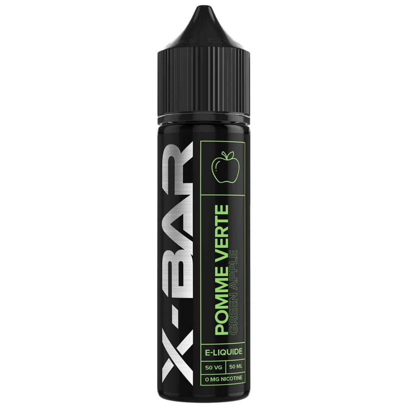 X-BAR Pomme Verte - E-liquide 50ml-0 mg-VAPEVO